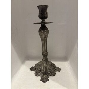 Vintage Godinger Silverplate beautiful candlestick 11.5"